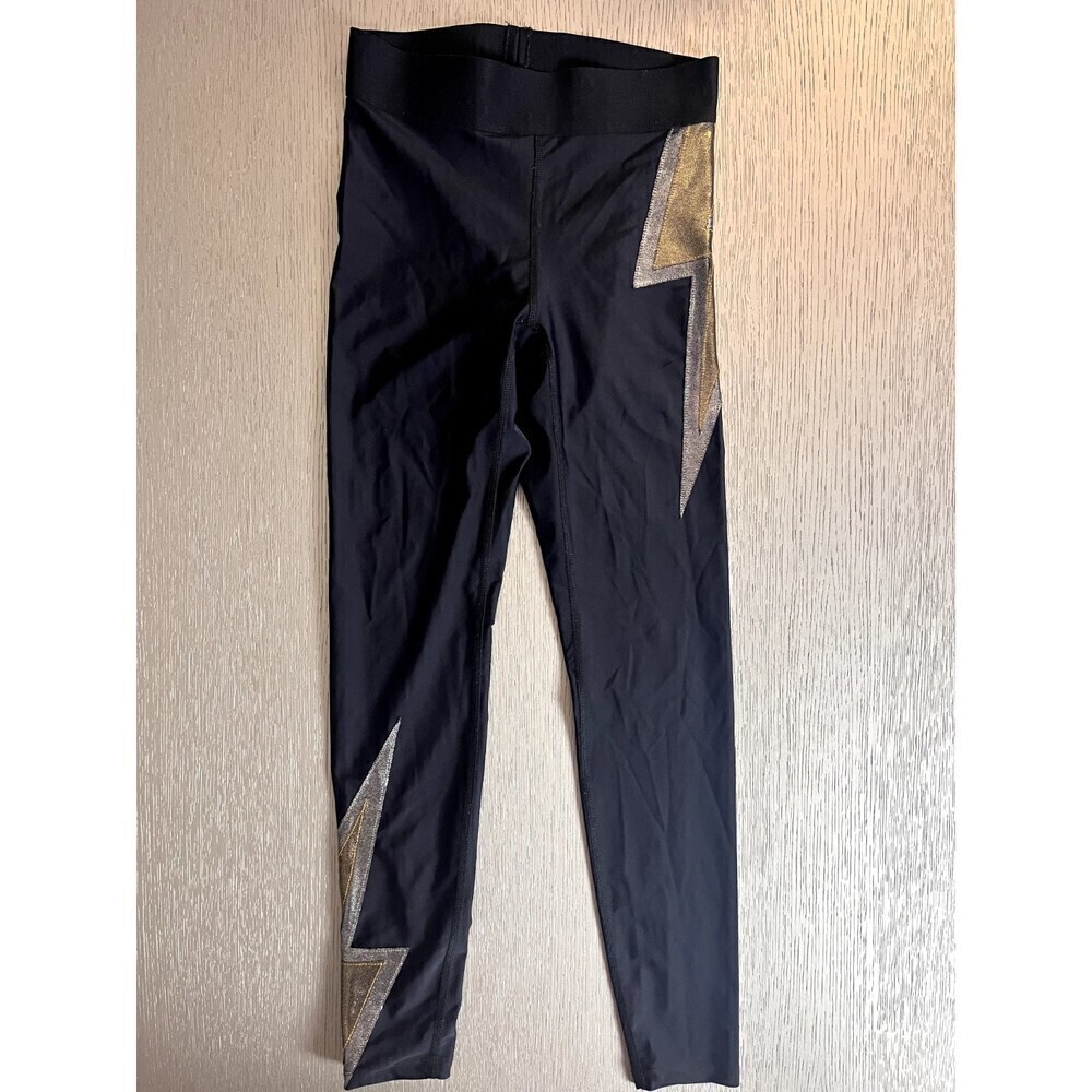 Heroine Sport Strike Leggings Mix Metal Black Size S Womens 25"